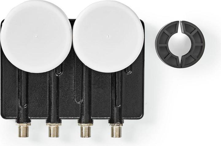 Immagine prodotto Nedis LNB Quad Monoblock 4.3 ° Connettore di uscita: Connettore F 4X Gamma della figura di rumore: 0,85 (Quad LNB)