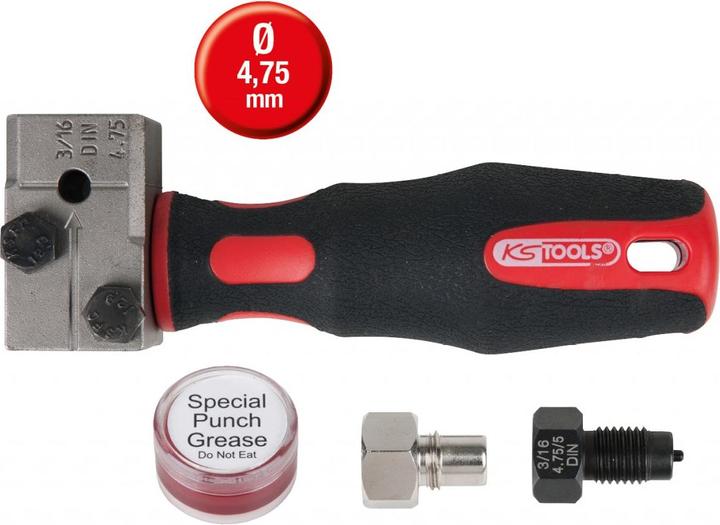 Actual product image KS Tools FlareFix eco 4.75 mm universal brake hose flaring tool set