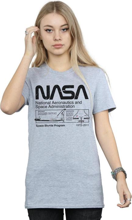 Image du produit Nasa Femme/Les femmes - T-shirt classique avec navette spatiale (M)