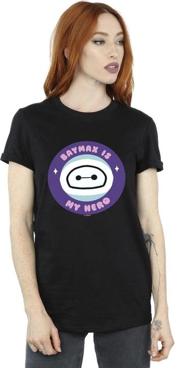 Actual product image Disney Womens/Ladies Big Hero 6 Baymax My Hero Pocket Cotton Boyfriend T-Shirt (M)