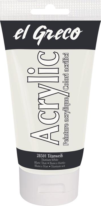 Image du produit Kreul el Greco Acrylic (Blanc titane, 150 ml)