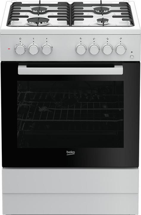 Beko FSST62110DW Cuisinière électrique avec plan de cuisson à gaz 60cm