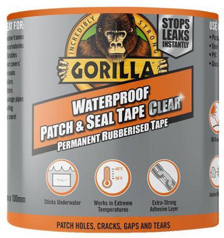 Produktbild Gorilla Klebeband Patch & Seal 2,4m, klar (100 mm)