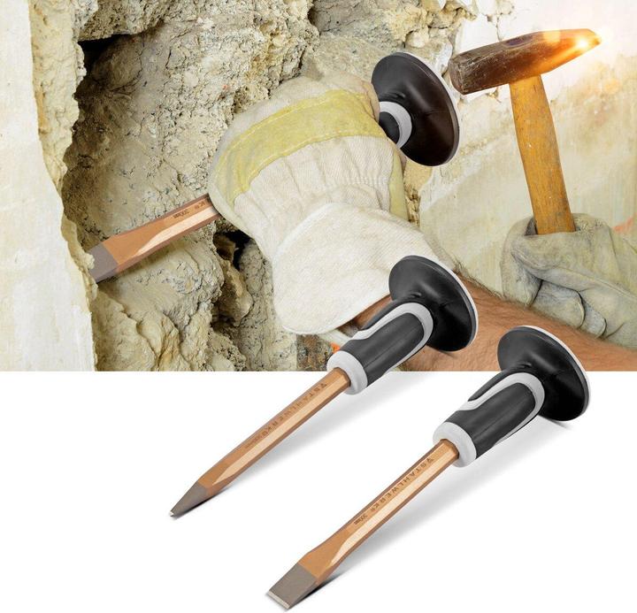 Actual product image Stahlwerk Flat chisel / pointed chisel set of 2 gold 300 mm hand chisel