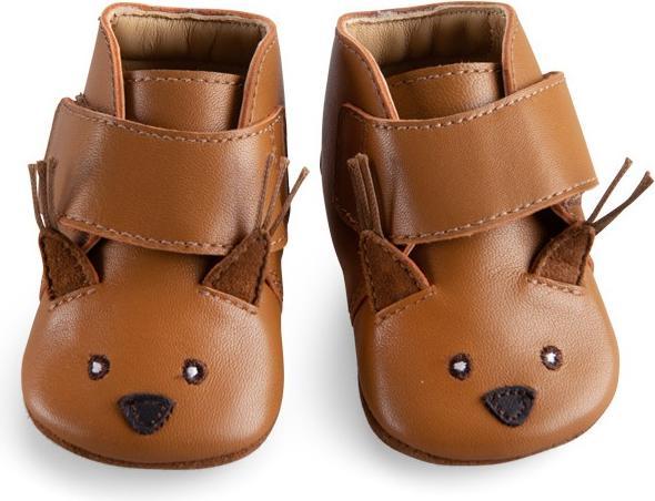 Image du produit Moulin Roty Chaussons en cuir écureuil camel Pomme des Bois 18/24 mois (18, 19, 20, 21, 22, 23, 24)