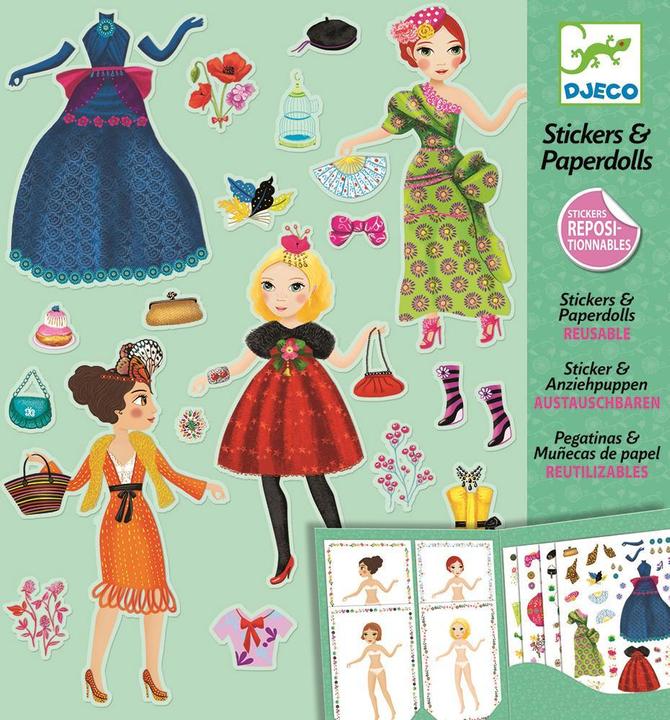 Actual product image Djeco Stickers & Dolls Top Model