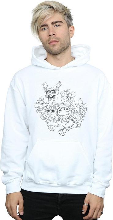 Immagine prodotto Disney The Muppets Muppet Babies Mono Group Felpa con Cappuccio Uomo (L)