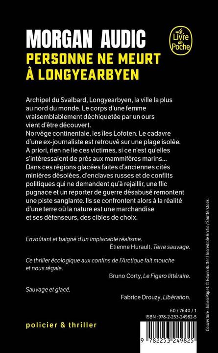 Produktbild Personne ne meurt à Longyearbyen (Französisch, Morgan Audic, 2024)