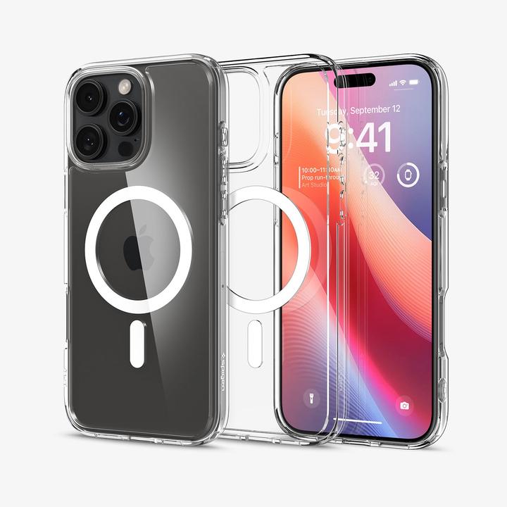 Actual product image Spigen Ultra Hybrid MagFit iPhone 16 Pro Max Case White (Apple iPhone 16 Pro Max)