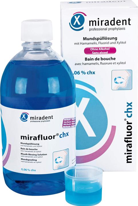 Produktbild Miradent Mirafluor CHX (500 ml, Mundspülung)
