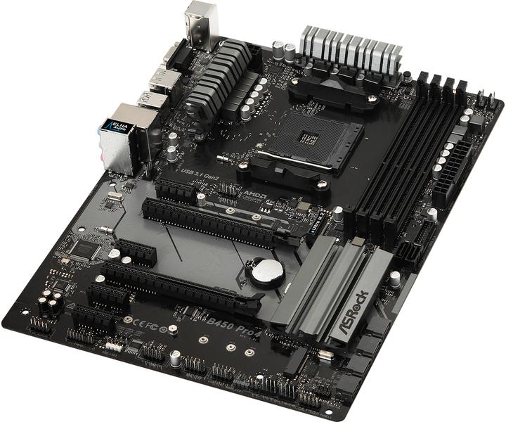 Produktbild AsRock B450 Pro4 (AM4, AMD B450, ATX)