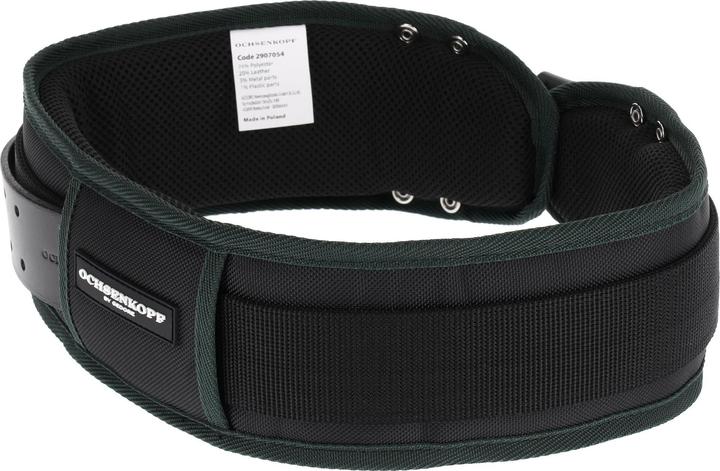 Actual product image Ochsenkopf professional forestry belt, genuine leather, double hole, padded, 80-120 cm (120)