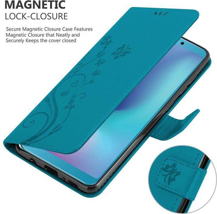 Actual product image Cadorabo Flower Book Cover (Samsung Galaxy A6s)