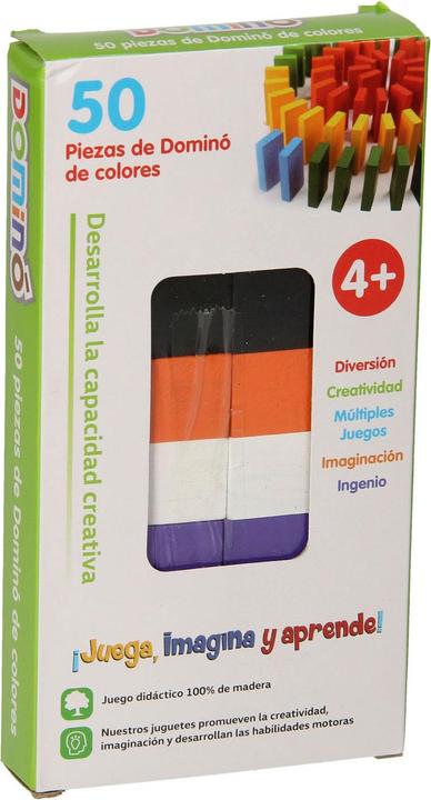 Produktbild Dominosteine ​​aus Holz, 50 Stück.
