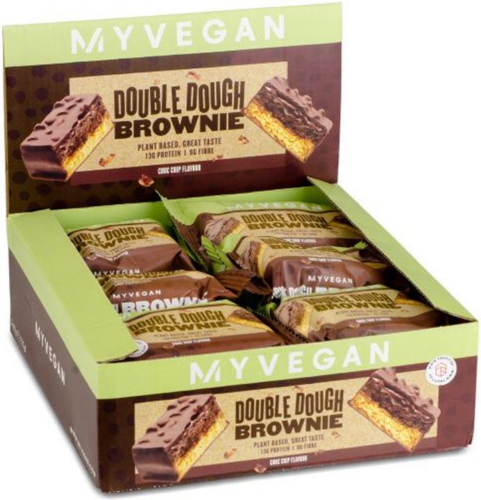 Image du produit MyProtein My Protein vegan Double Dough Brownie (12 x 60G) (Pépites de chocolat, 12 pcs, 720 g)