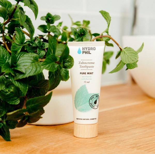 Actual product image Hydrophil Toothpaste Pure Mint with fluoride (75 ml)
