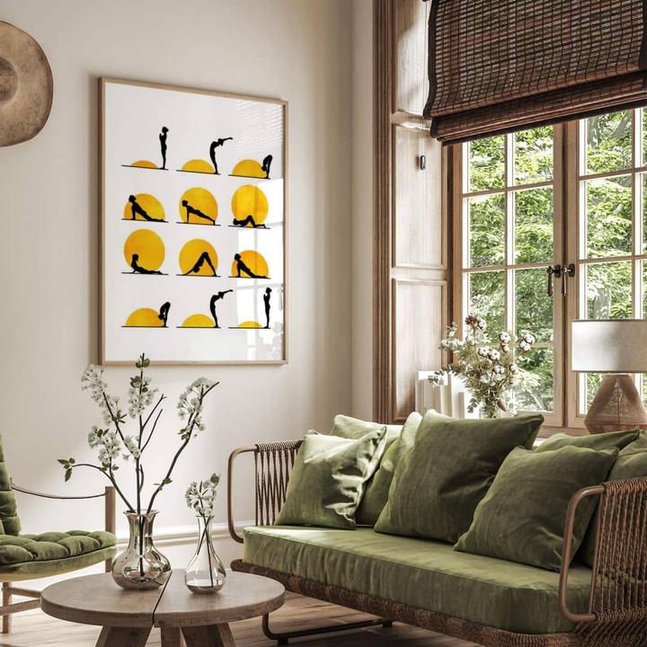 Immagine prodotto Trenddeko Yoga Il saluto al sole (40 x 50 cm)