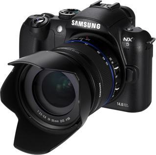 Samsung NX5, 14.6 Mpixel, HD-Movies, 18-55mm OIS Kit