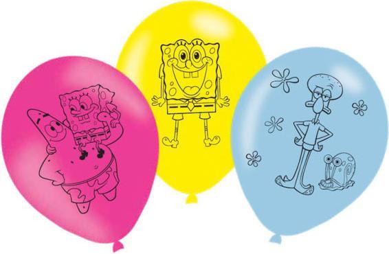 Actual product image Amscan SpongeBob Birthday Balloons