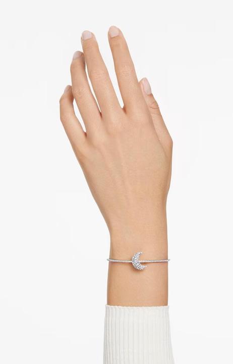 Immagine prodotto Swarovski Bangle Luna Bianco (17 cm, Metallo Swarovski)