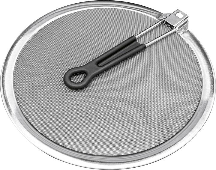 Immagine prodotto GSD Paraspruzzi con manico retrattile 33 cm / acciaio inox (33 cm, Metallo)