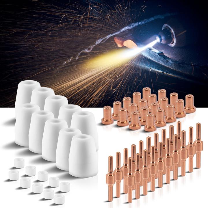 Actual product image Stahlwerk Wear parts set 60 parts for plasma cutter PT-31 Plasma accessories