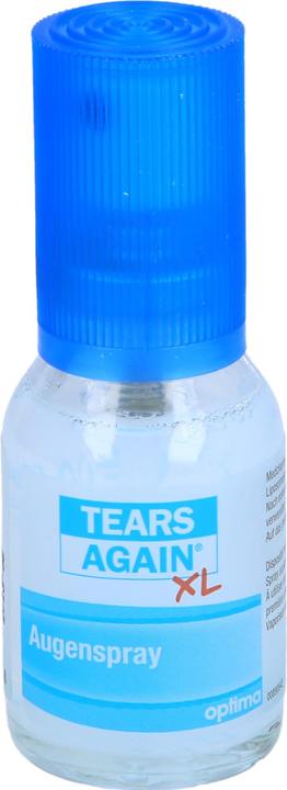 Actual product image Optima TEARS AGAIN Eye Spray XL, for improved moisturisation of the eyes and eyelids, 20 ml solution. (20 ml, 20 ml solution, for improved moisturisation of the eyes and eyelids, TEARS AGAIN Eye Spray XL)