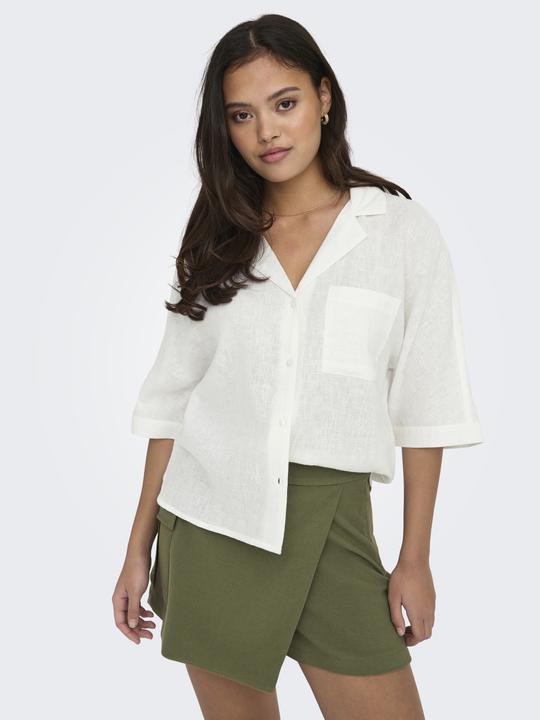 Image du produit Only Coupe normale Col chemise Coupe volumineuse des bras Chemise (M)