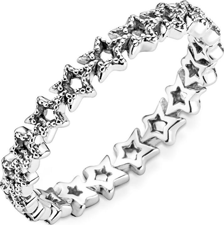 Actual product image Pandora Ring Asymmetrical Stars (52, 925 Silver)