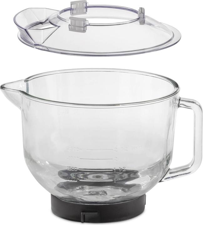 Immagine prodotto Caso Robot da cucina Design KM1800 Nero G, ciotola in vetro da 4,5 litri, 1800 watt (1800 W)