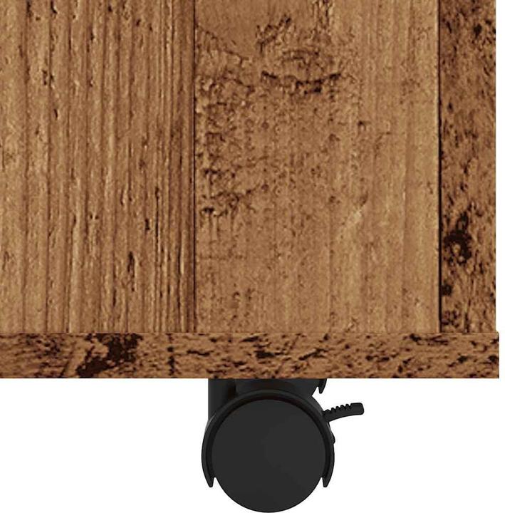 Produktbild VidaXL Beistelltisch Altholz-Optik 70x35x55 cm Holzwerkstoff Ablagetisch (70 x 35 x 55 cm)