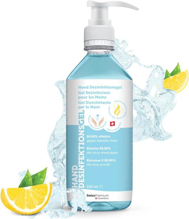 Produktbild Wiesenberg Hand Desinfektionsgel Fresh Lemon Gel (500 ml)