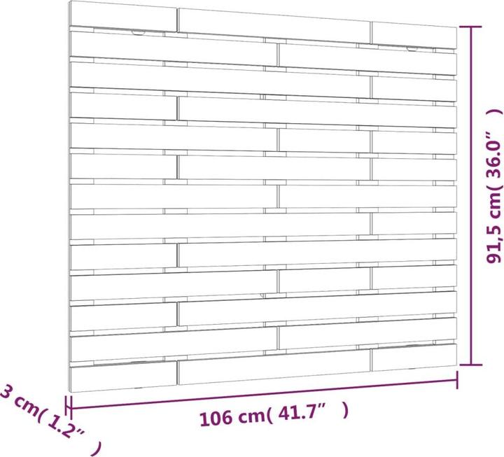 Produktbild VidaXL Oksiutka (106 x 3 x 91.5 cm)