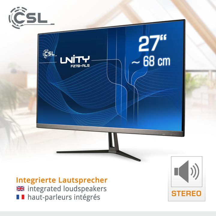Produktbild CSL All-in-One-PC Unity F27B-ALS 256 GB 16 GB RAM Win 11 Home (16 GB, 256 GB, Intel UHD Graphics)