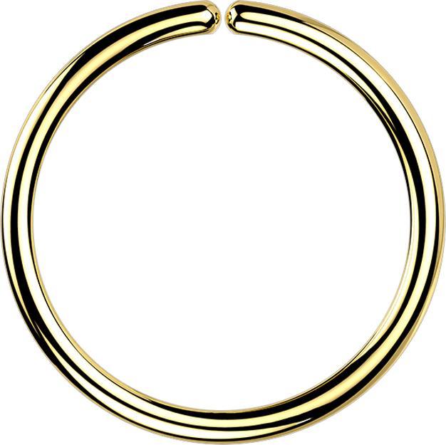 Actual product image Star Piercing Micro Piercing Ring gold plated (Surgical steel 316L)