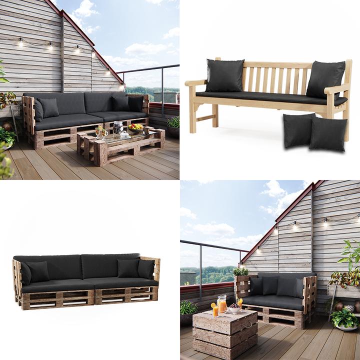 Produktbild Vicco Palettenkissen Set (45 x 45 x 14 cm)