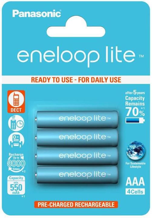 Panasonic eneloop lite (4 pcs., AAA, 550 mAh)