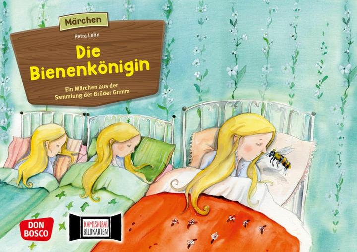 Actual product image Picture cards for our storytelling theatre: The Queen Bee (German, Brothers Grimm, Petra Lefin, 2014)