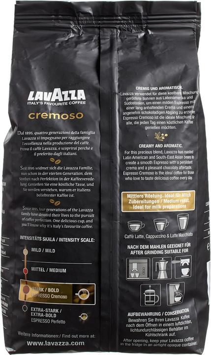 Image du produit Lavazza Espresso Cremoso (1000 g, Torréfaction moyenne)