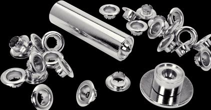 Actual product image Rapid Eyelets 8mm 25 pieces + insertion tool