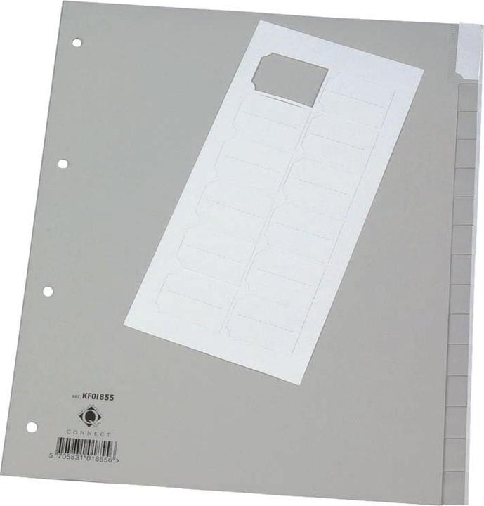 Image du produit Q-Connect Onglet plein format surdimensionné avec lettres à fenêtre