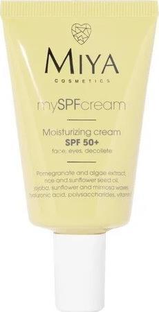 Miya Cosmetics Miya My Spf Cream Spf50+ Moisturizing Cream For Face. Eyes And Décolleté 40Ml (Sonnencreme, SPF 50, 40 ml)