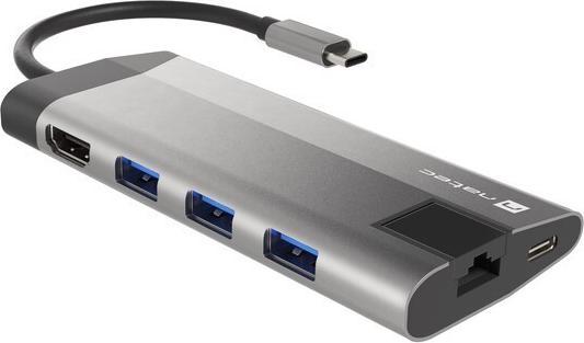 Actual product image Genesis NATEC multiport Fowler Plus USB-C (USB-C, 4 Ports)