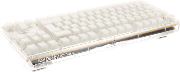 Produktbild Ducky One 3 Aura White TKL Gaming Tastatur, RGB LED - MX-Blue (DE, Kabelgebunden)