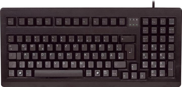 Produktbild CHERRY 19Z Compact Keyboard USB black (US) US-Englisch mit EURO Symbol (US, Kabelgebunden)