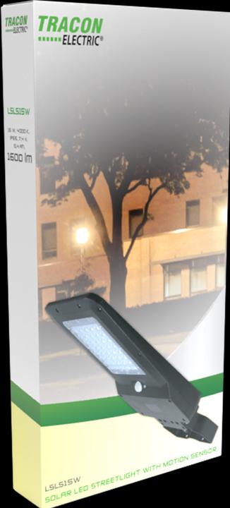 Produktbild Tracon LED Solar Strassenleuchte mit Bewegungsmelder (1600 lm, IP65)