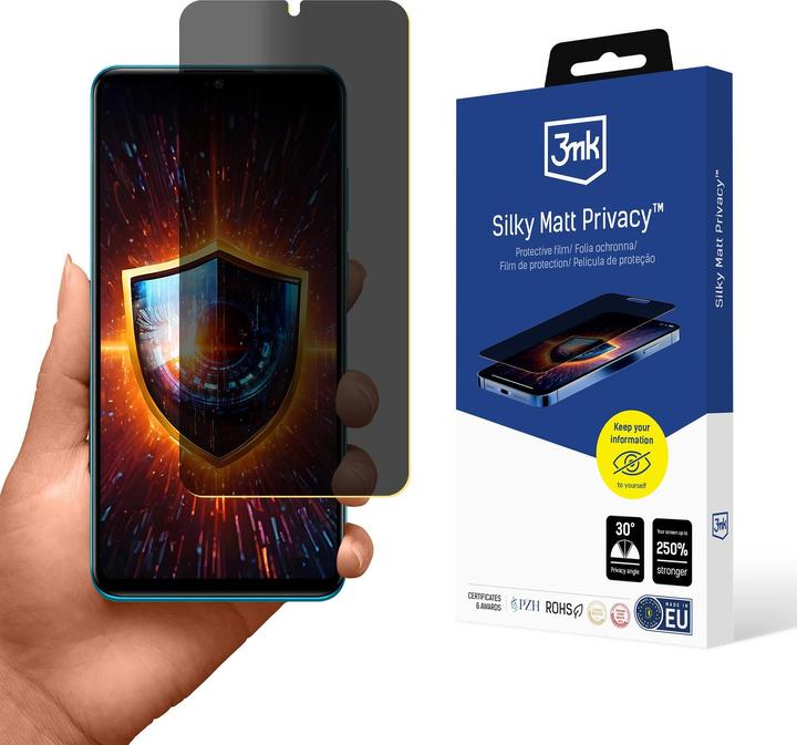 Actual product image 3MK Folia ochronna prywatyzujÄ ca matowa Silky Matt Privacy na Huawei P30 Lite (Huawei P30 Lite)