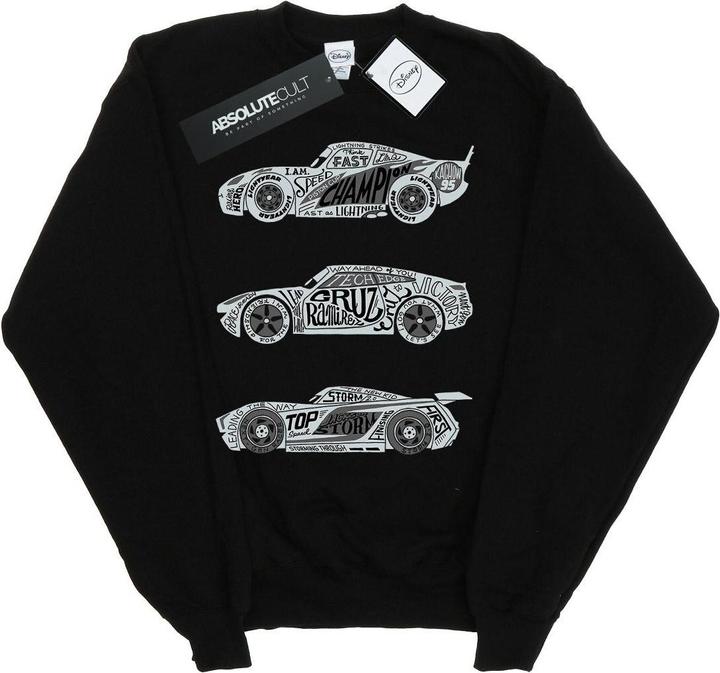 Actual product image Disney Boys Cars Text Racers Sweatshirt (128)