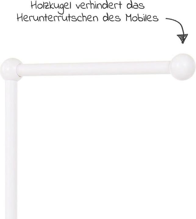 Produktbild Tobi BabyBay Mobilehalterung weiss lackiert