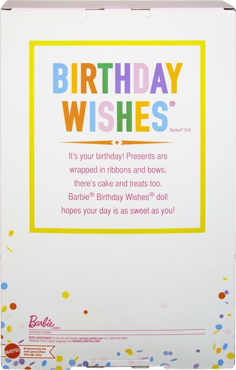 Actual product image Barbie Signature Birthday Wishes Doll and Outfits